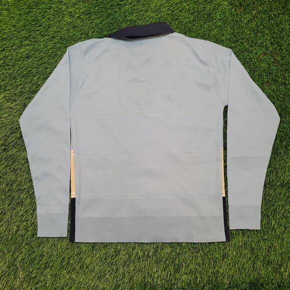 Vintage Marco Di Roma Dagger Collar Disco Shirt Womens Medium Stripe Textured - Picture 5 of 12